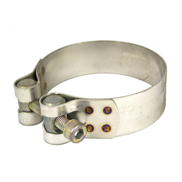 PipeFit Clamp - 35mm wide - 102mm to 108mm - 409 Stainless