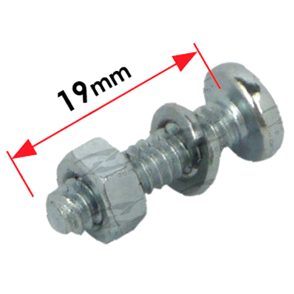 Bolt, Nut & Washer, 3/16 x 3/4