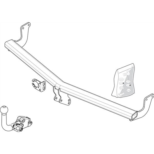 Brink Towbar European for Citroen C3 (11/2009 - on), Citroen DS3 (11/2009 - 07/2015)