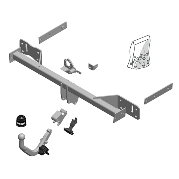 Brink Towbar European for MERCEDES-BENZ B-CLASS (11/2011 - on), MERCEDES-BENZ A-CLASS (06/2012 - on)