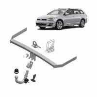 Brink European Style Towbar & Direct Fit Wiring for Volkswagen Golf Wagon (04/2013 - 03/2017)