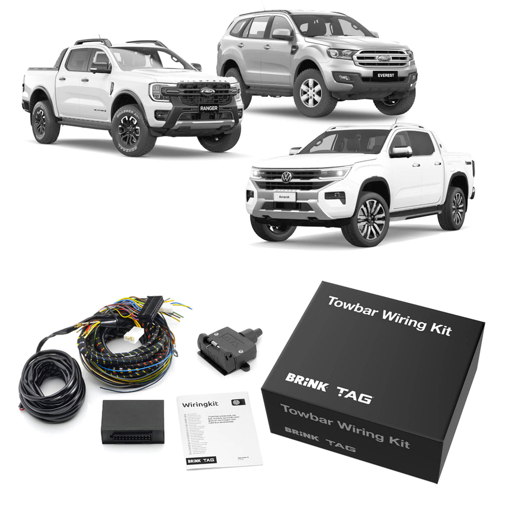 TAG Heavy Duty Towbar & Direct Fit Wiring for Styleside Ford Ranger (06/2022 - 12/2024) Volkswagen Amarok (12/2022 - on) - Tub Body With Step