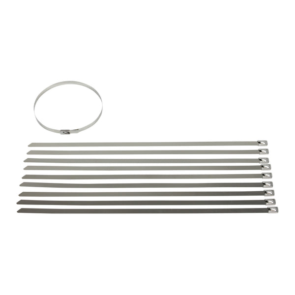 Stainless Steel Cable Ties - 10 Pack (350mm x 8mm)