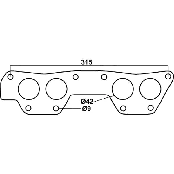 Header Gasket For Mitsubishi L200 & L300, Sirius 4G62 1795cc & 4G63 1997cc, 4 Cylinders