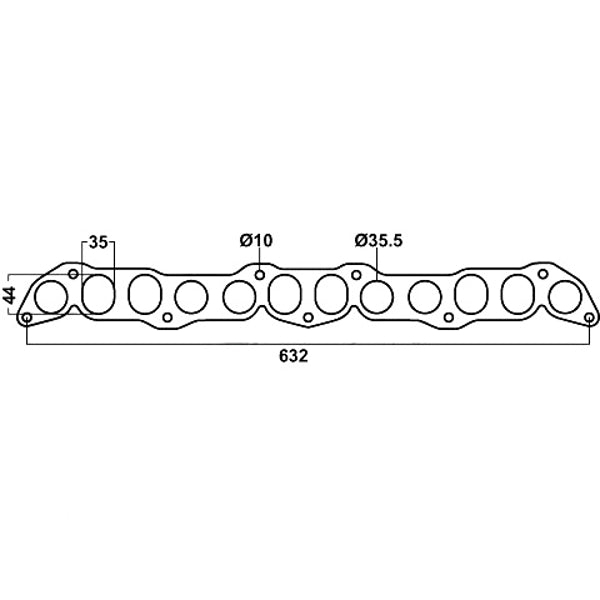 Header Gasket For Nissan Patrol MQ, Nissan SD33 3246cc, 6 Cylinders