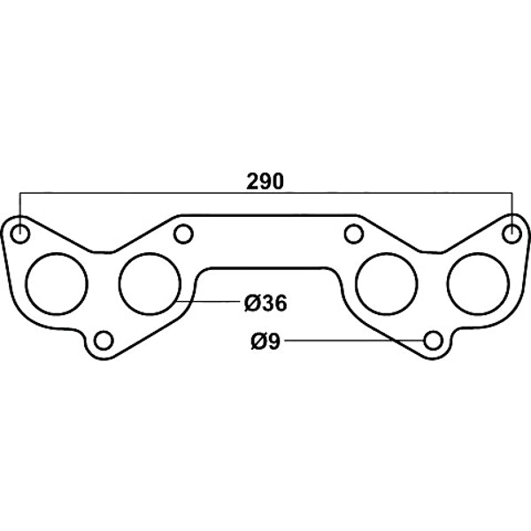 Header Gasket For Ford Telstar & Mazda 626, F8 1789cc, FE 1998cc & F2 2184cc, 4 Cylinders
