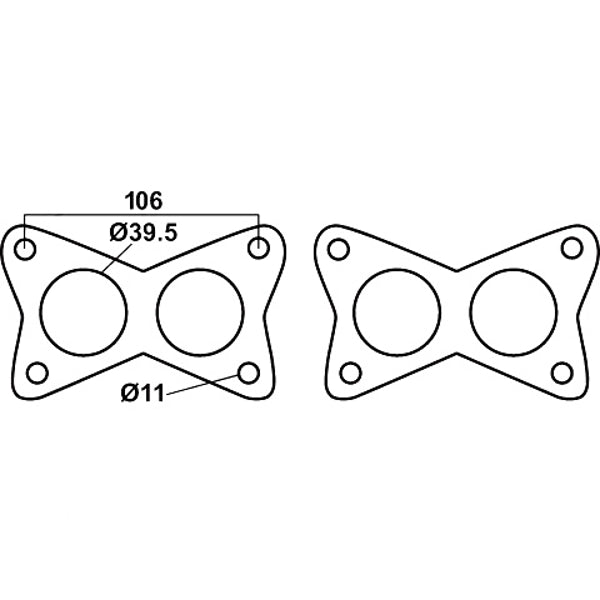 Header Gasket For Nissan Pintara, Ford Corsair & Nissan Navara D21 & D22, Nissan KA24E 2.4L, Cemjo