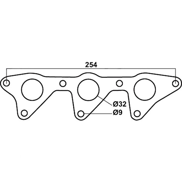 Header Gasket For Daihatsu Charade G10, G11, G100 & G203, Handivan, 3 Cylinders, Cemjo
