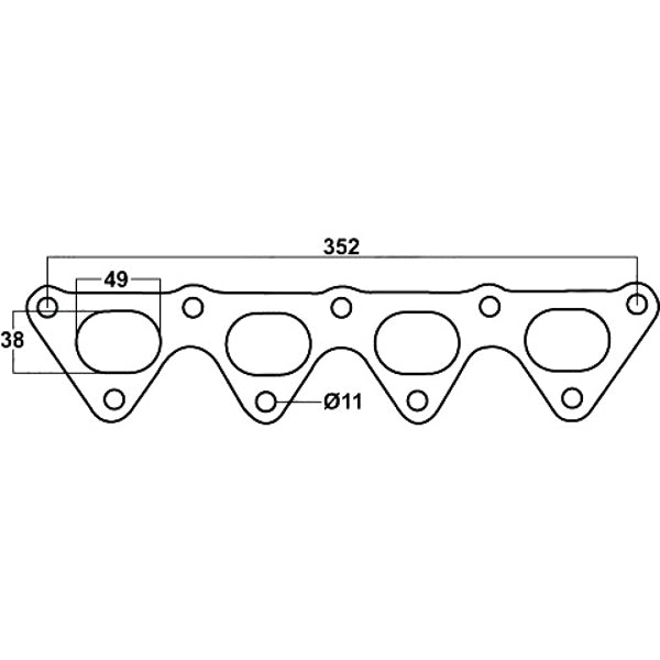 Header Gasket For Mitsubishi Lancer CE, Hyundai FX Coupe & Proton Inspira, Mitsubishi 4G93, G4GF & G4GFT, 1.8L & 2.0L, Cemjo