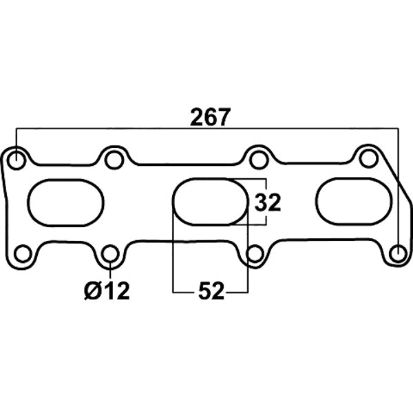 Header Gasket For Holden Rodeo 3.2L & 3.5L V6 Petrol, Year 2003-on, Cemjo