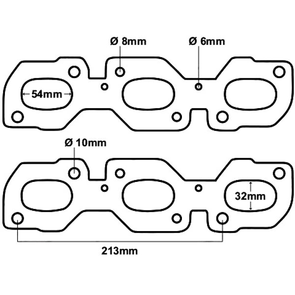 Header Gasket For Ford Escape & Mazda Tribute V6, Pair