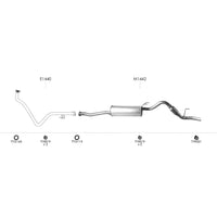 Unbranded Exhaust System for Toyota Hilux (11/1997 - 07/2005)