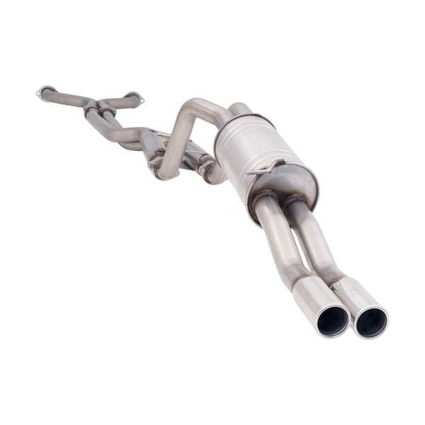 Xforce Exhaust For BA BF Falcon V8 Ute Twin 2.5Inch Raw 409 Cat Back Exhaust System