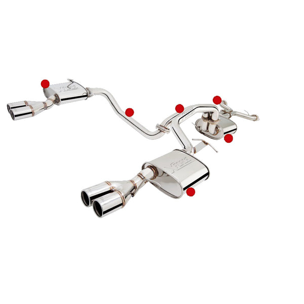 Xforce Exhaust For Ford Falcon BF GT Dual Cat Back System