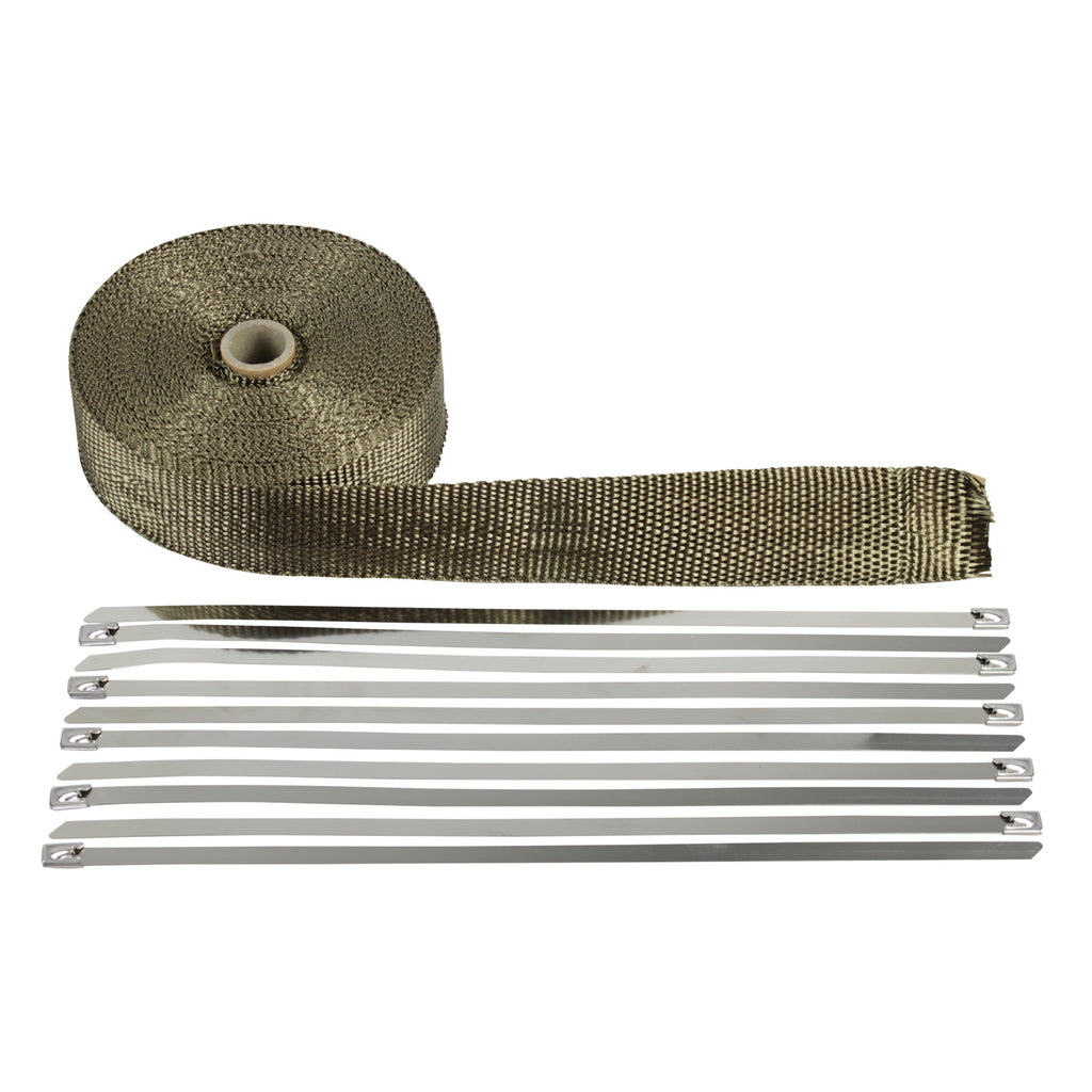 HEAT TAPE TITANIUM 51MM X 2MM X 15M WITH 10 CABLE TIES (CTS35008)