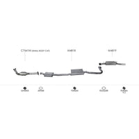 Unbranded Exhaust System for Ford LTD (01/1999 - 2002), Fairlane (01/1999 - 2002)