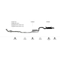 Unbranded Exhaust System for Ford Falcon (09/2002 - 12/2007), Fairlane (09/2002 - 12/2007)