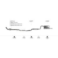 Unbranded Exhaust System for Ford Falcon (09/2002 - 09/2005)