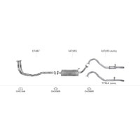 Unbranded Exhaust System for Ford Maverick (02/1988 - 03/1994)