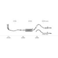 Unbranded Exhaust System for Ford Maverick (02/1988 - 03/1994)