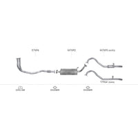 Unbranded Exhaust System for Ford Maverick (02/1988 - 03/1994)