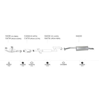 Unbranded Exhaust System for Ford Telstar (01/1992 - 11/1996)