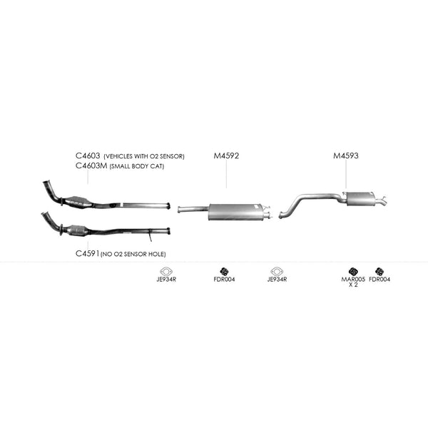 Unbranded Exhaust System for Ford Territory (05/2004 - 05/2011)