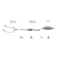 Unbranded Exhaust System for Holden Commodore (09/2000 - 09/2002)