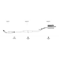 Unbranded Exhaust System for Honda CR-V (12/2001 - 09/2006)
