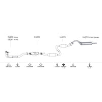 Unbranded Exhaust System for Hyundai Sonata (03/1989 - 02/1992)