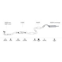 Unbranded Exhaust System for Hyundai Sonata (03/1989 - 02/1992)