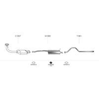 Unbranded Exhaust System for KIA Sportage (12/1996 - 04/2004)