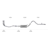 Unbranded Exhaust System for Nissan Patrol (01/1988 - 09/2000)