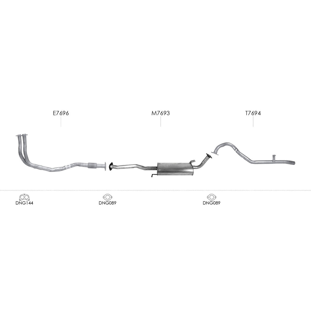 Unbranded Exhaust System for Nissan Patrol (10/1987 - 12/1997)