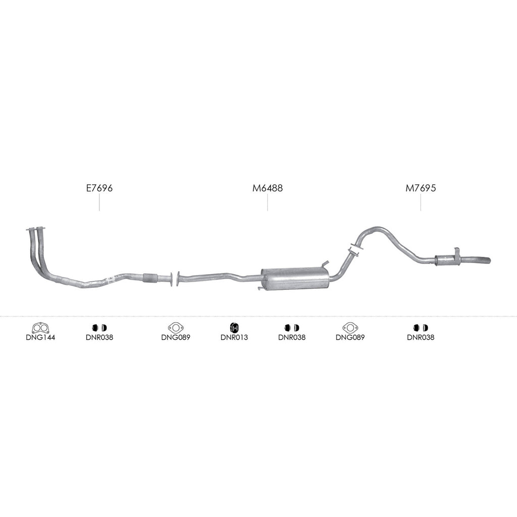 Unbranded Exhaust System for Nissan Patrol (01/1988 - 09/2000)