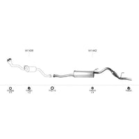 Unbranded Exhaust System for Toyota Hilux (01/1998 - 04/2005)