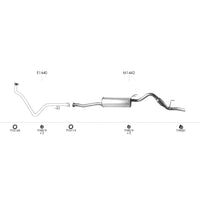 Unbranded Exhaust System for Toyota Hilux (11/1997 - 07/2005)