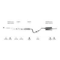 Unbranded Exhaust System for Daewoo Lanos (08/1997 - 03/2003)