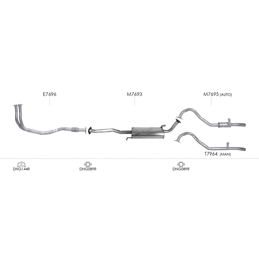Unbranded Exhaust System for Ford Maverick (02/1988 - 03/1994)
