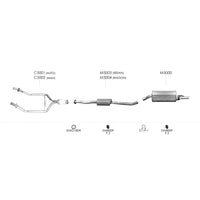 Unbranded Exhaust System for Holden Commodore (09/2000 - 09/2002)