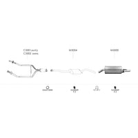 Unbranded Exhaust System for Holden Commodore (12/2000 - 09/2002)