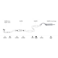 Unbranded Exhaust System for Hyundai Sonata (03/1989 - 02/1992)