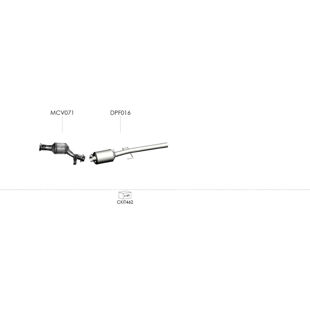 Unbranded Exhaust System for MERCEDES-BENZ Vito / Mixto (09/2003 - 04/2015), Viano (09/2003 - 04/2015)