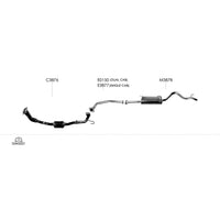 Unbranded Exhaust System for Holden Rodeo (02/2003 - 07/2008)