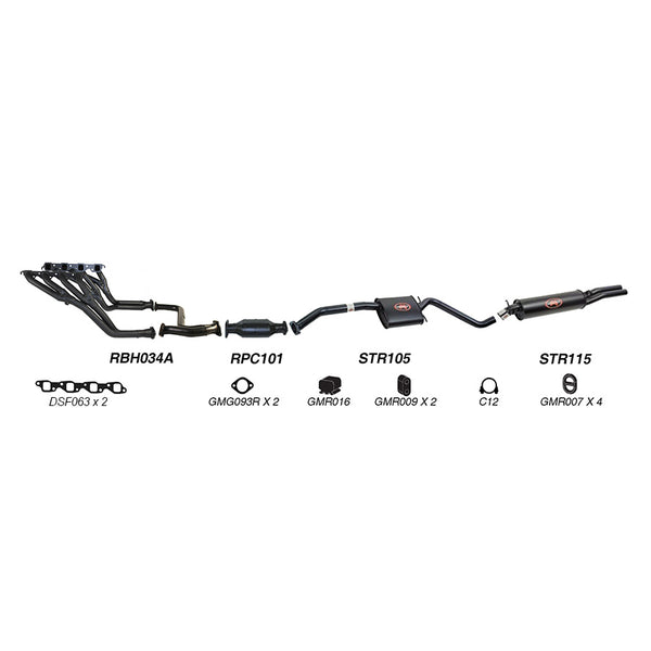 Redback Performance Exhaust System for Holden Commodore (09/1991 - 1995), Calais (09/1991 - 1995)