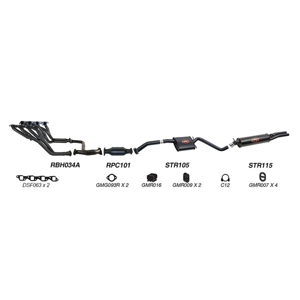 Redback Performance Exhaust System for Holden Commodore (04/1995 - 1997), Calais (04/1995 - 1997)