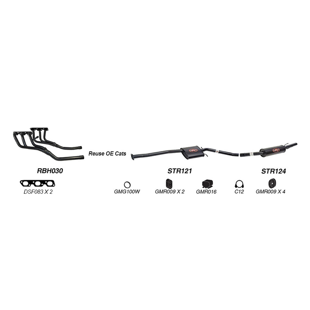 Redback Performance Exhaust System for Holden Caprice (09/1997 - 08/2004), Statesman (09/1997 - 08/2004), Commodore (09/1997 - 08/2004), Calais (09/1997 - 08/2004), HSV XU6 (09/1997 - 08/2004), Holden Caprice (09/1997 - 08/2004), Statesman (09/1997 -...