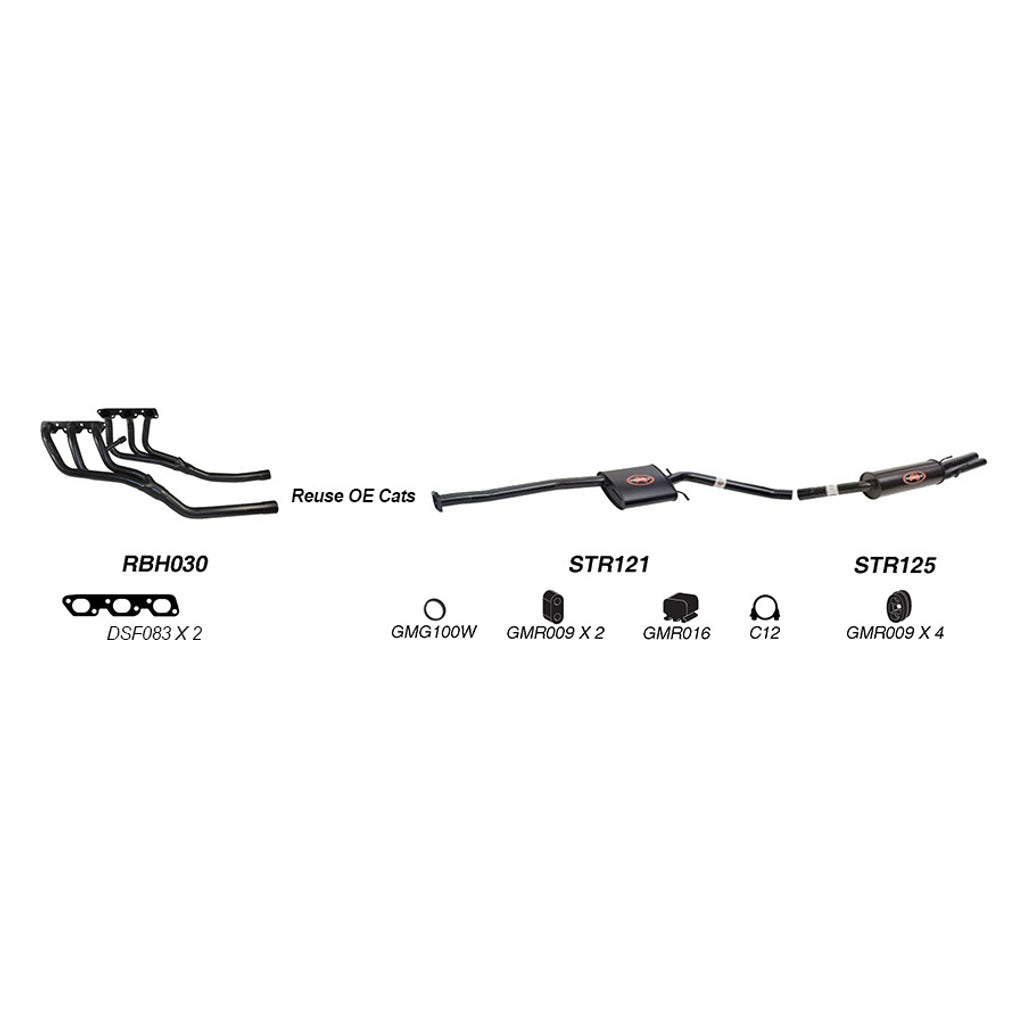 Redback Performance Exhaust System for Holden Statesman (06/1999 - 04/2003), Holden Statesman (06/1999 - 04/2003), Holden Statesman (06/1999 - 04/2003)