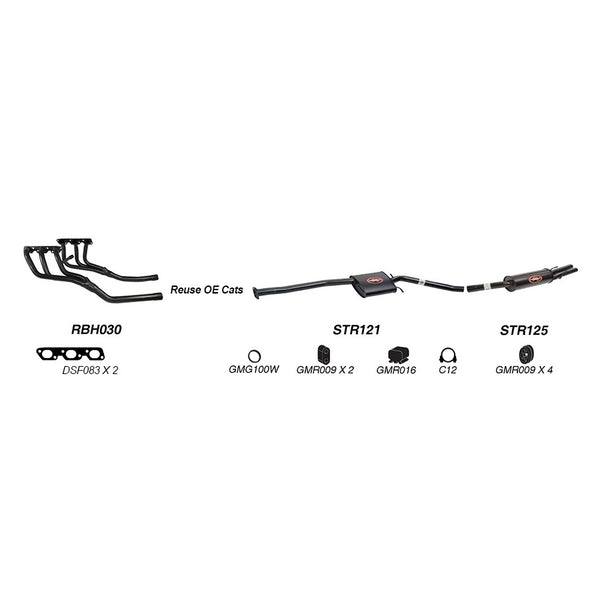 Redback Performance Exhaust System for Holden Statesman (06/1999 - 04/2003), Holden Statesman (06/1999 - 04/2003), Holden Statesman (06/1999 - 04/2003)
