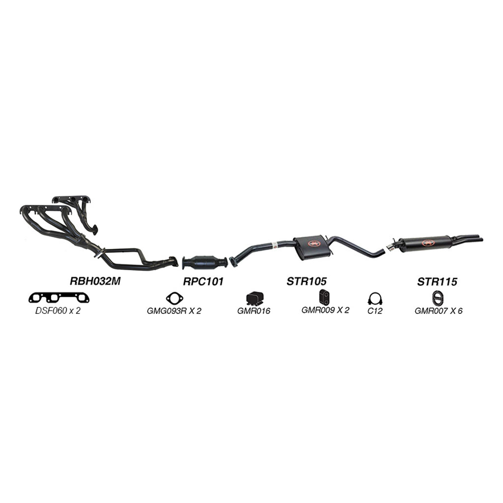 Redback Performance Exhaust System for Holden Calais (10/1991 - 04/1995), Commodore (10/1991 - 04/1995)